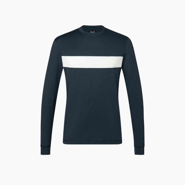 M MONTANA LS Blueberry/Fresh White