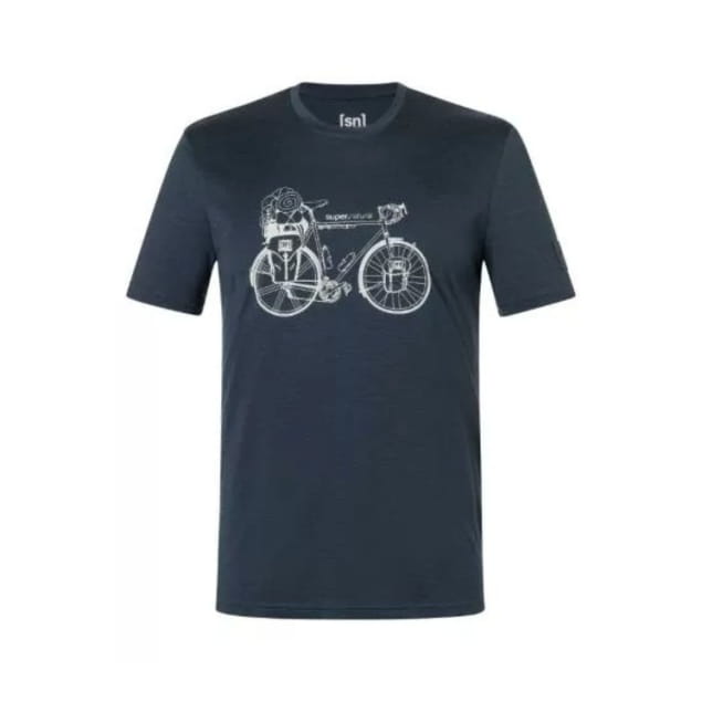 M WANDER WHEEL BIO J TEE Blueberry/Feather Grey