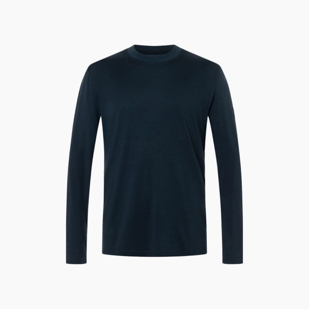 M CASUAL RIB BIO J LS Blueberry