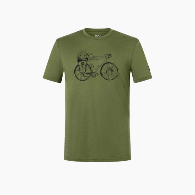 M WANDER WHEEL TEE Chive/Jet Black