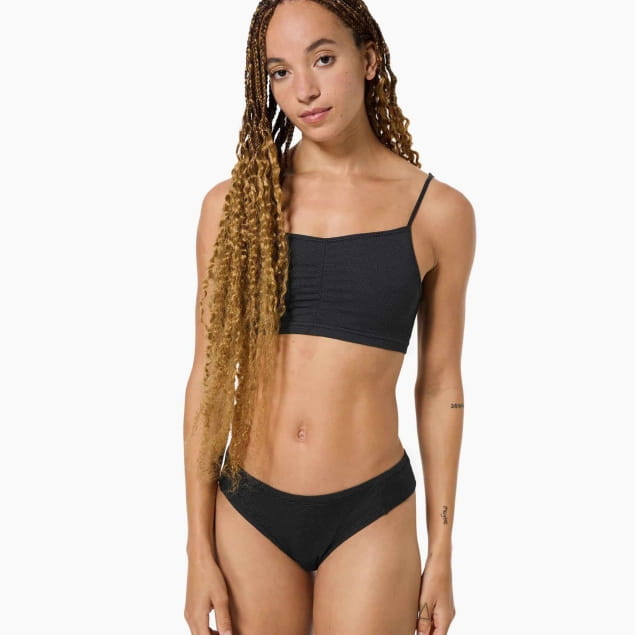 W AIR THONG Jet Black