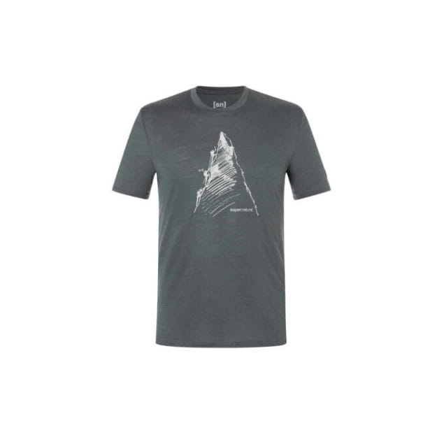 M ASCENDERS TEE Dark Shadow Melange/Feather Grey
