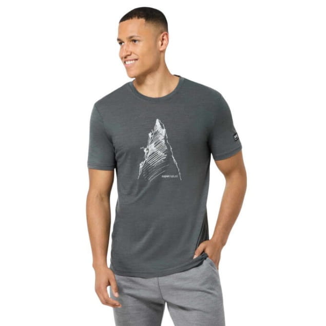 M ASCENDERS TEE Dark Shadow Melange/Feather Grey